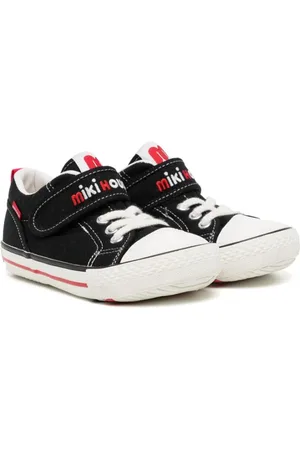 Miki House Sneakers med broderet logo og burrelukning