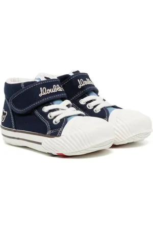 Miki House Sneakers med broderet logo og burrelukning