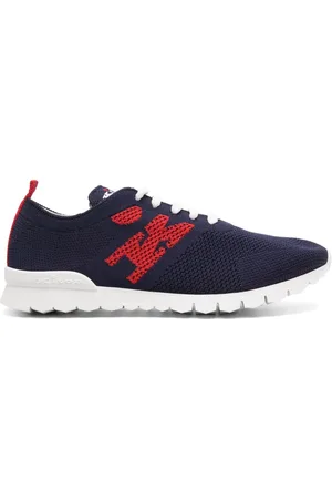 Kiton Sneakers med jacquard-logo