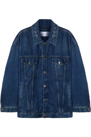 OFF-WHITE Jakke i denim med huludsmykning