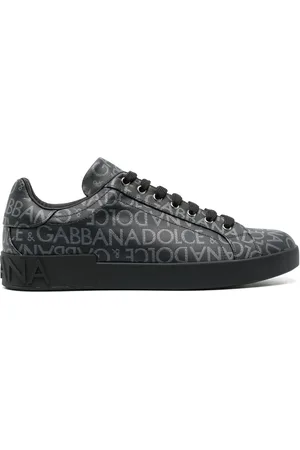 Dolce & Gabbana Portofino sneakers i behandlet jacquard