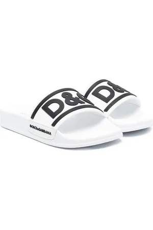 Dolce & Gabbana Sandaler med åben tå og præget logo