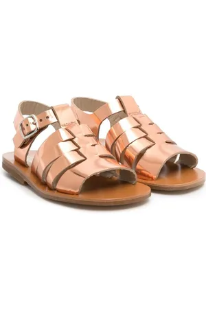 GALLUCCI Flade sandaler med metallisk effekt