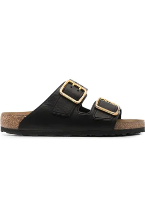 Birkenstock Lædersandaler med dobbelt rem