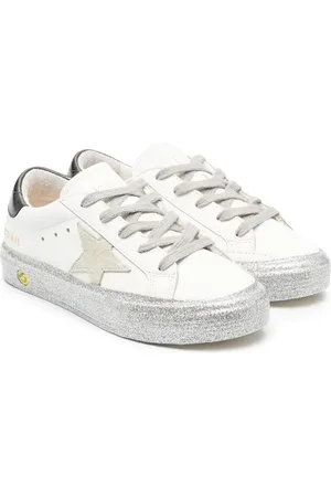 Golden Goose Low-top Superstar sneakers med glimmer