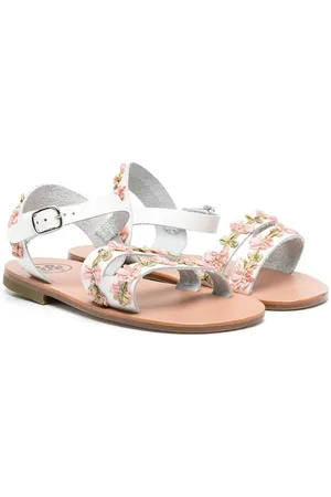 PèPè Sandaler med broderede blomster