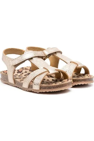 PèPè Golden sandaler med leopardtryk