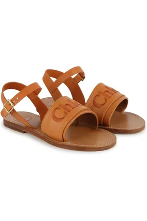 Chloé Sandaler i læder med logobroderi