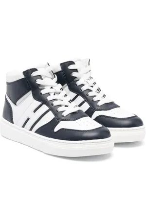 Hogan High-top sneakers med colourblocking og paneler