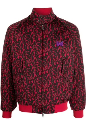 Baracuta Jakke med høj hals og grafisk mønster