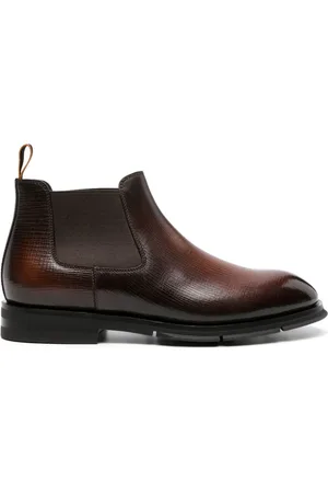 santoni Teksturerede Chelsea-støvler