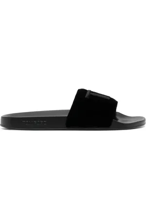 Tom Ford Sandaler i velour med logobroderi