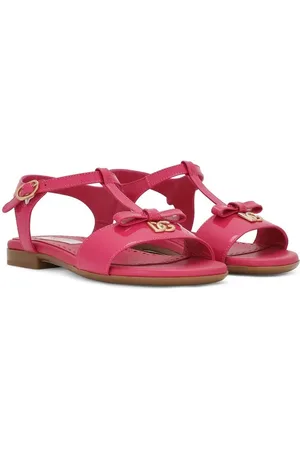 Dolce & Gabbana Sandaler i lakeret læder med DG-logo