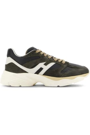 Hogan Sneakers i ruskind med paneler