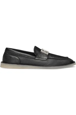 Dolce & Gabbana Loafers i læder med logoplade