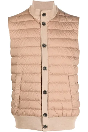 HERNO Polstret ribstrikket vest