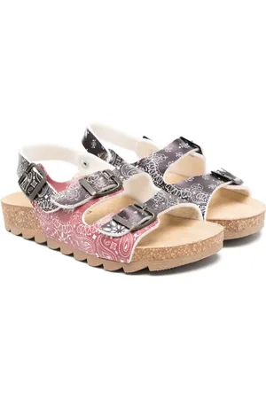 MONNALISA Sandaler i læder med paisley-tryk