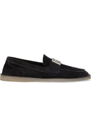 Dolce & Gabbana Læderloafers med logo-bogstav