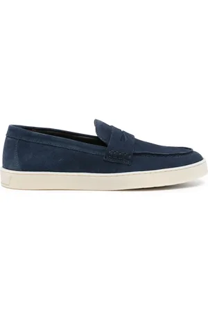CANALI Slip-on loafers i ruskind