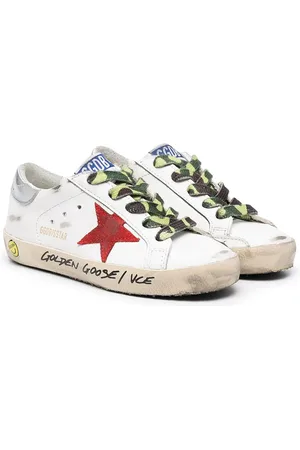 Golden Goose Low-top sneakers med kamuflagemønster og snøre