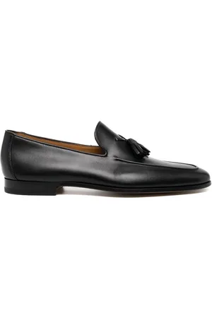 Magnanni Læderloafers med kvastdetalje
