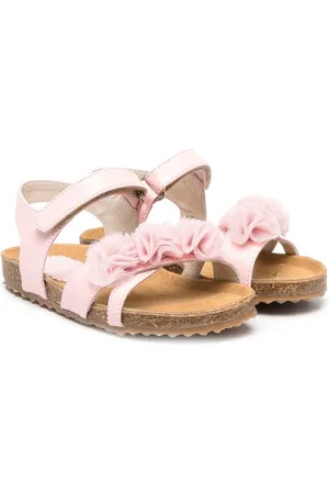 Il gufo Sandaler med åben tå og blomstret detalje