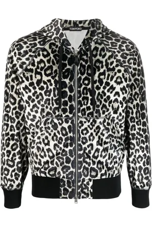 Tom Ford Træningsjakke med leopardtryk