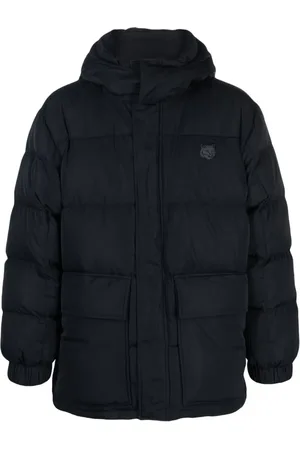 Maison Kitsuné Jakke med logo-applikation og hætte