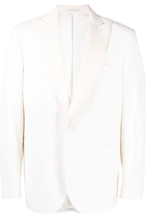 N.PEAL Enkeltradet blazer med knaplukning