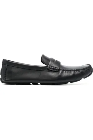 Coach Læderloafers med logoplade