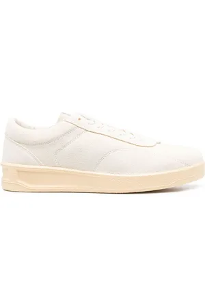 Jil Sander Lædersneakers med snøre