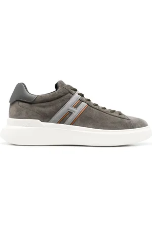 Hogan Low-top sneakers i ruskind med logomærke