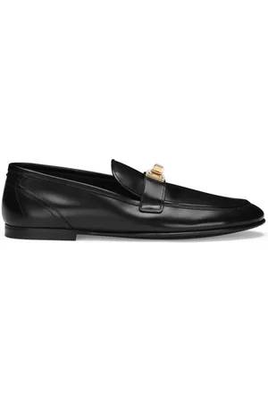 Dolce & Gabbana Loafers i læder med logoplade
