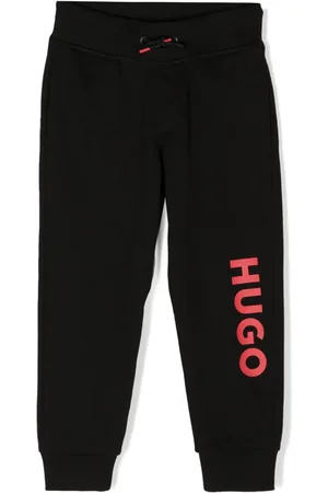 HUGO BOSS Joggingbukser med logotryk og snoretræk