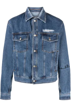 NICK FOUQUET Denimjakke med broderet detalje