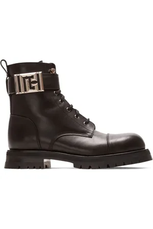 Balmain Charlie combat-støvler i læder