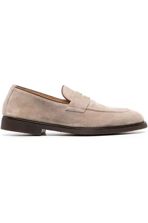 Brunello Cucinelli Loafers i kalveruskind med snøre