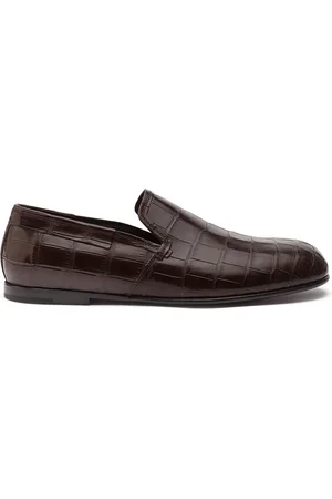 Dolce & Gabbana Loafers i krokodillepræget læder