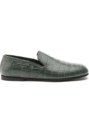Dolce & Gabbana Loafers i krokodillepræget læder