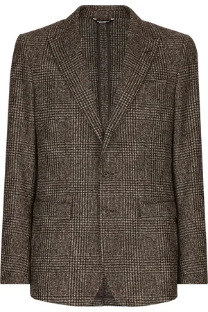 Dolce & Gabbana Enkeltradet Prince of Wales-ternet blazer