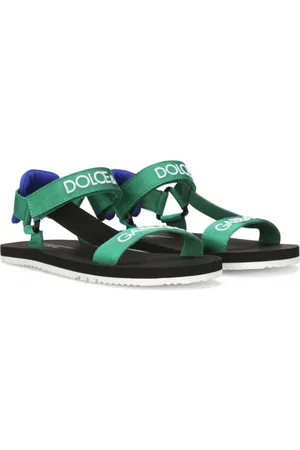 Dolce & Gabbana Sandaler med logobroderi og burrelukning
