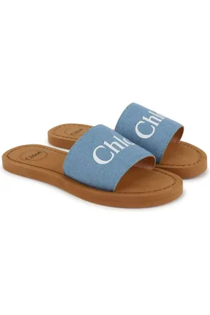 Chloé Aqua sandaler med logotryk