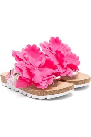 MONNALISA Sandaler med rund tå og blomstret applikation