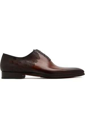 Magnanni Oxford-sko med præget detalje