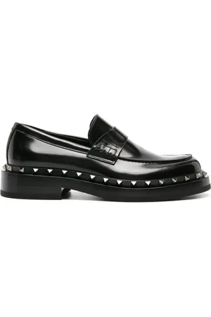 VALENTINO GARAVANI Rockstud loafers i læder