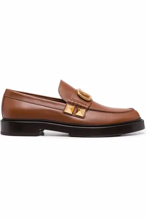 VALENTINO GARAVANI Stud Sign læderloafers