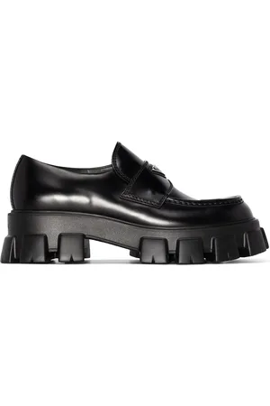 Prada Monolith loafers i læder