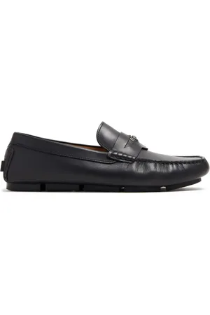 VERSACE Loafers i læder med Medusa-plade