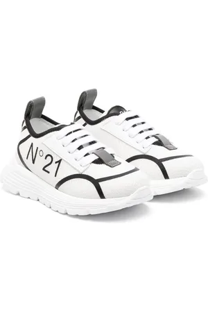 Nº21 Prægede low-top sneakers med logo