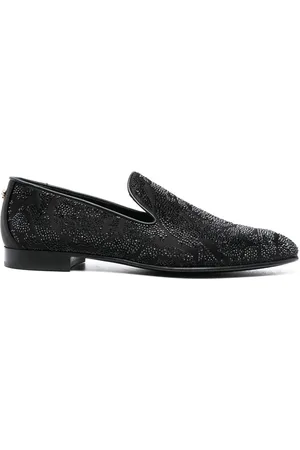 VERSACE Barocco Silhouette loafers med rhinstenudsmykning